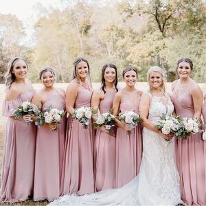Azazie Kori Bridesmaid Dress in Dusty Rose
